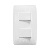 Apagador Escalera Doble de 127 V~60 Hz 10 A/ Color Blanco.