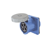 Receptáculo Hembra Pin and Sleeve Trifásico / 60 A 250 VCA 3 Fases / 3 Polos 4 Hilos / Hermético / Grado Industrial.