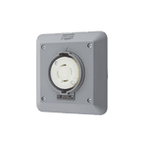 Receptáculo con Bloqueo de Media Vuelta Industrial 30 A 600 V CA / 3 Polos 4 Hilos / Nema L17-30R.