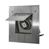 Receptáculo Móvil de Rayos X / 50 A 250 V CA/ 2 Polos 3 Hilos / Placa de Acero Inoxidable.