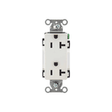 Contacto Duplex Decorador 20 A 125V / 2 Polos 3 Hilos/ Nema 5-20 R / Color Blanco.