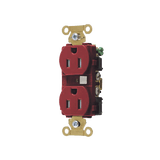 Contacto Duplex 15 A 125 V / A Prueba de Manipulaciones / Nema 5-15R / Color Rojo.
