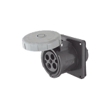 Receptáculo Pin and Sleeve Trifásico / 60 A 600 VCA 3 Fases / 3 Polos 4 Hilos / Hermético / Grado Industrial.