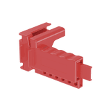 Dispositivo de Bloqueo LOTO para Válvulas de Bola, para Diámetros de Tubería de 1/4" a 1" y Longitud de Mango Hasta 7.5", Color Rojo