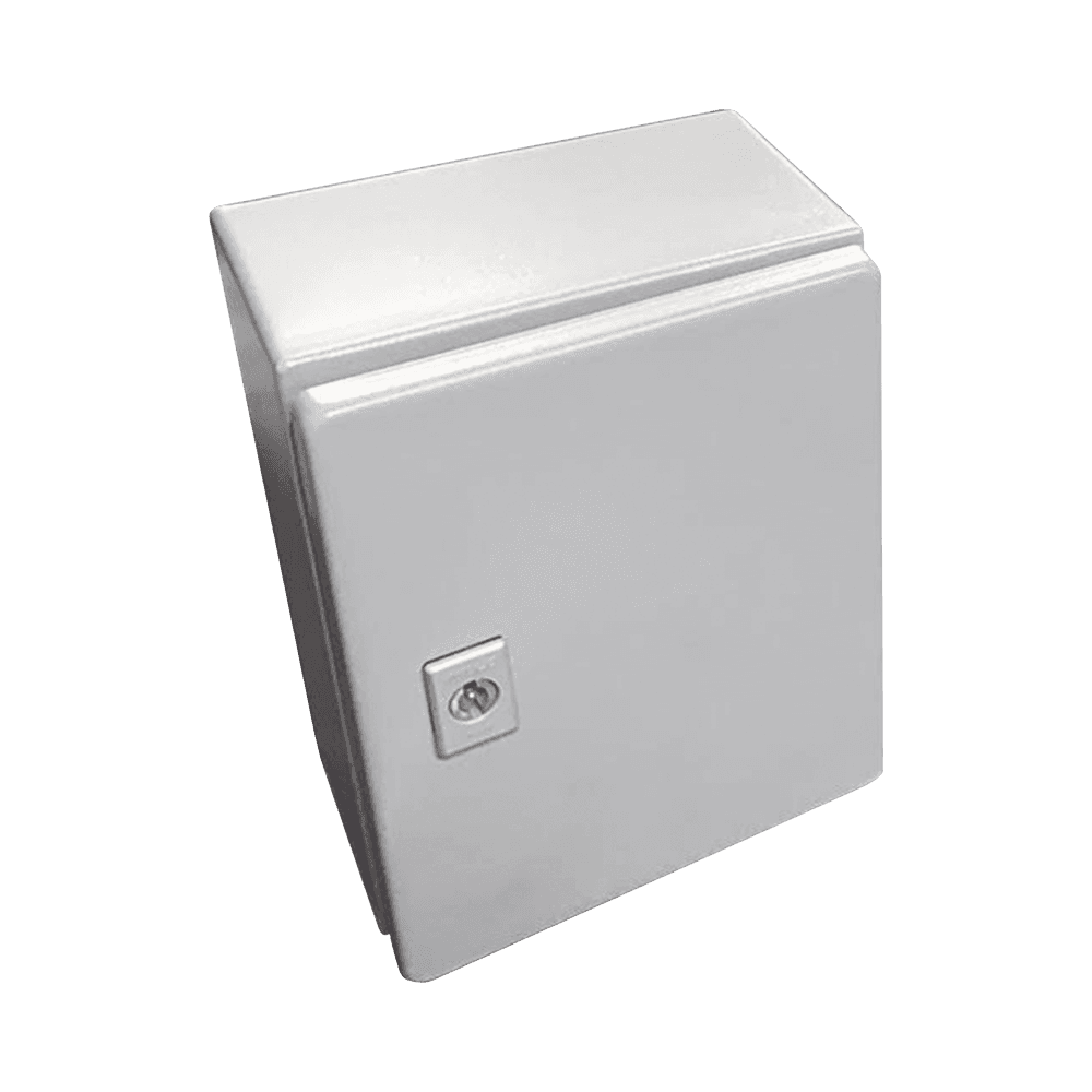 Gabinete de Acero, Nema 4 -IP 66 de 40 x 60 x 25 cm con Platina y certificado UL.