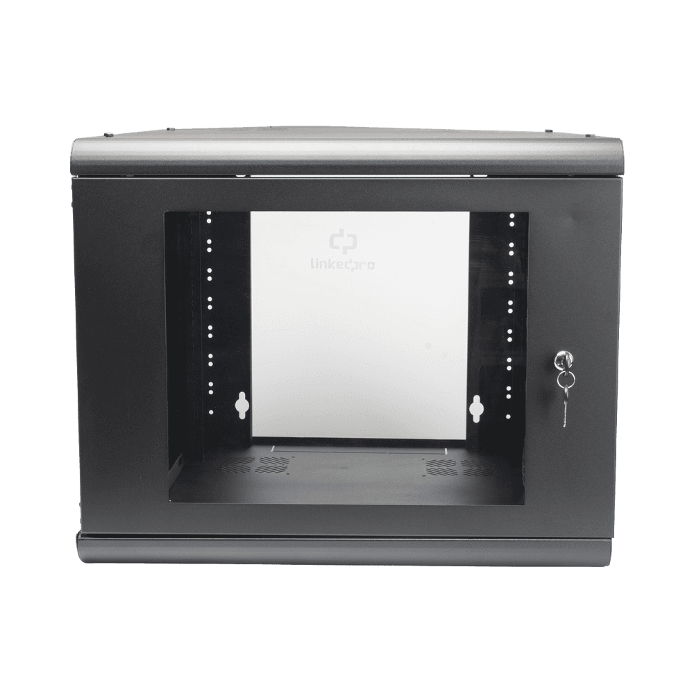 Gabinete de Pared 9U de 635 mm de Profundidad, Rack de 19 in en Acero Reforzado: Compacto y Resistente para Soluciones Profesionales