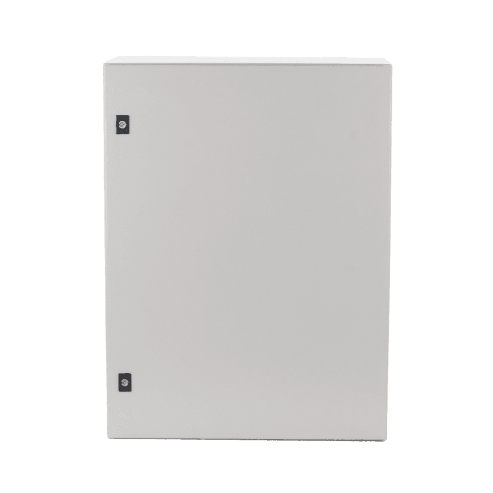 Gabinete de Acero, Nema 4 -IP 65 de 60 x 80 x 30 cm con Platina.