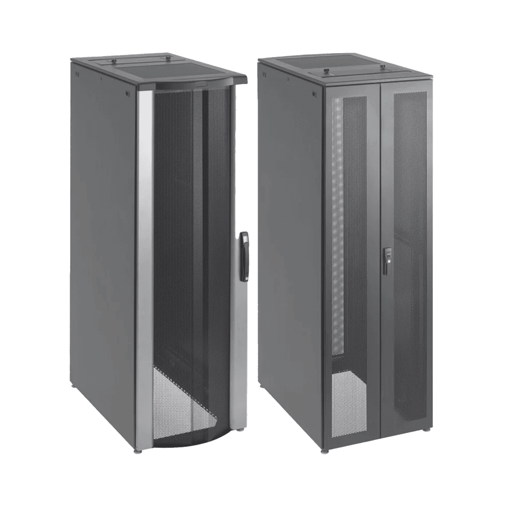 Gabinete de Telecomunicaciones ProLine FloTek PC, 600 mm de Ancho, 1000 mm de Profundidad, 42 UR, Color Negro