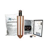 Electrodo de puesta a tierra de 400 A con Filtro y Compuesto H2Ohm.