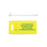 Kit de 10 Etiquetas Impresas para Identificación de Tierra Física, Incluye 10 Cinchos Retardantes a Flama