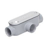 Caja Condulet tipo T de 1/2" (12.7 mm) / Con tapa y empaque.