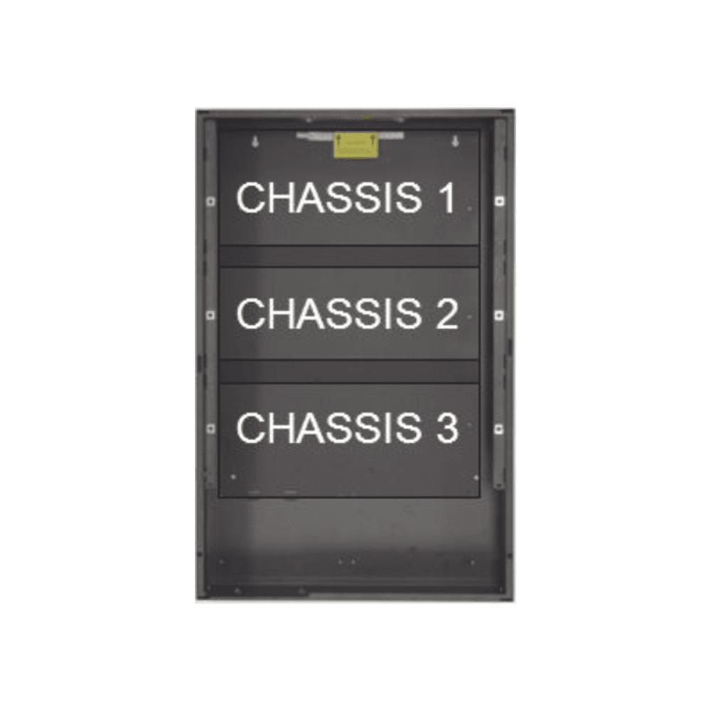 Gabinete De 3 Nivels / Serie EQ de NOTIFIER / Color Negro