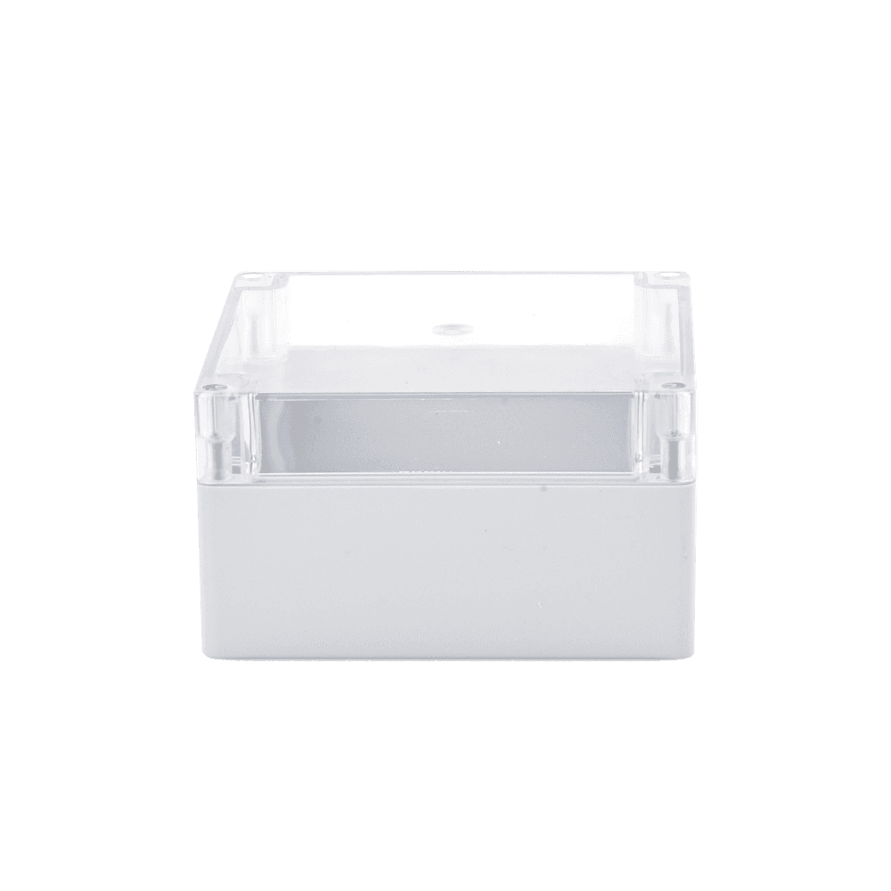 Gabinete Plástico para Exterior (IP65) de 160 x 160 x 90 mm Cierre por Tornillos Tapa Transparente.