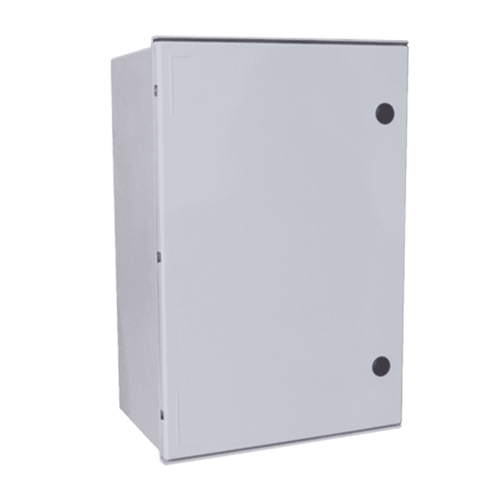 Gabinete de Poliéster IP55 Uso en Exterior (800 x 1000 x 300 mm) con Placa Trasera Interior de Plástico (Incluye Chapa y Llave).