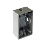 Caja Condulet FS de 1" ( 25.4 mm) con tres bocas a prueba de intemperie.