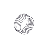 Reducción Bushing Aluminio de 1" a 3/4" / Con Recubrimiento de Uretano Purpura.