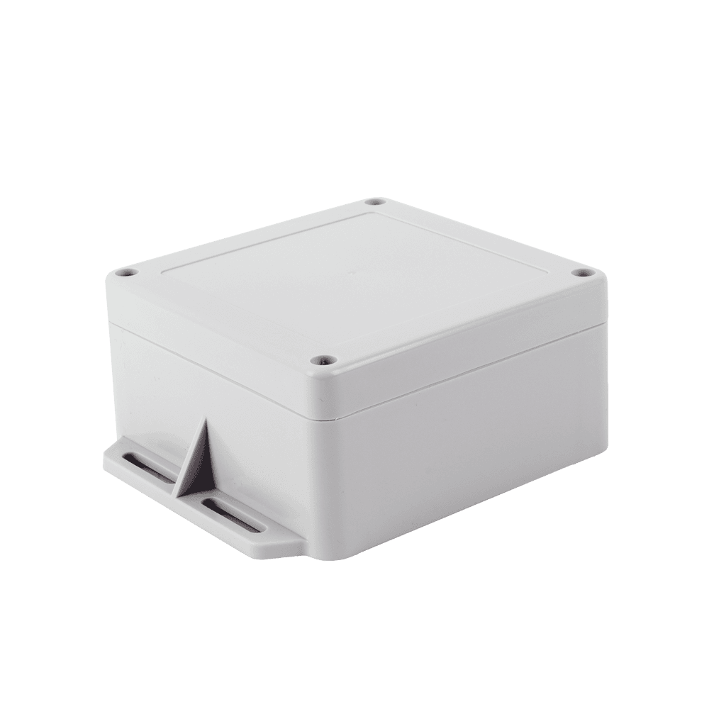 Gabinete Plástico Gris para Exterior (IP65) de 120 x 120 x 60 mm Cierre por Tornillos.