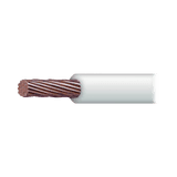 Cable Eléctrico 8 awg color blanco,Conductor de cobre suave cableado. Aislamiento de PVC, autoextinguible. BOBINA 100 MTS