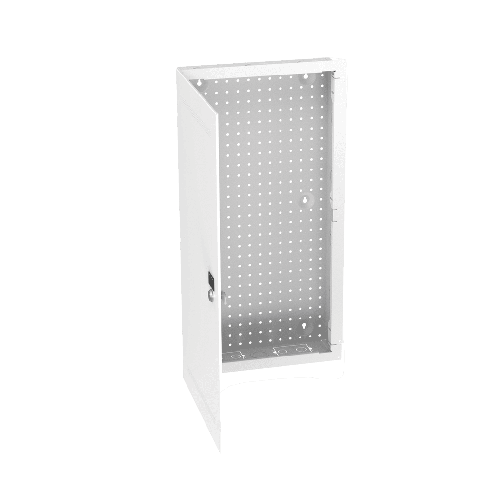 Gabinete Multipropósito de Montaje en Pared, de 28 in de Altura, Con Puerta Reversible, Fabricado en Acero, Color Blanco