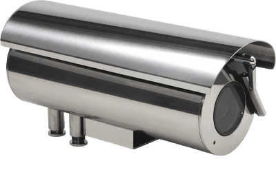 Gabinete para Cámaras Tipo Box (Profesional) / Cumple con Norma Anti-Explosión / Cumple con Norma IP68 / Fabricado en Acero Inoxidable / Limpiaparabrisas Integrado