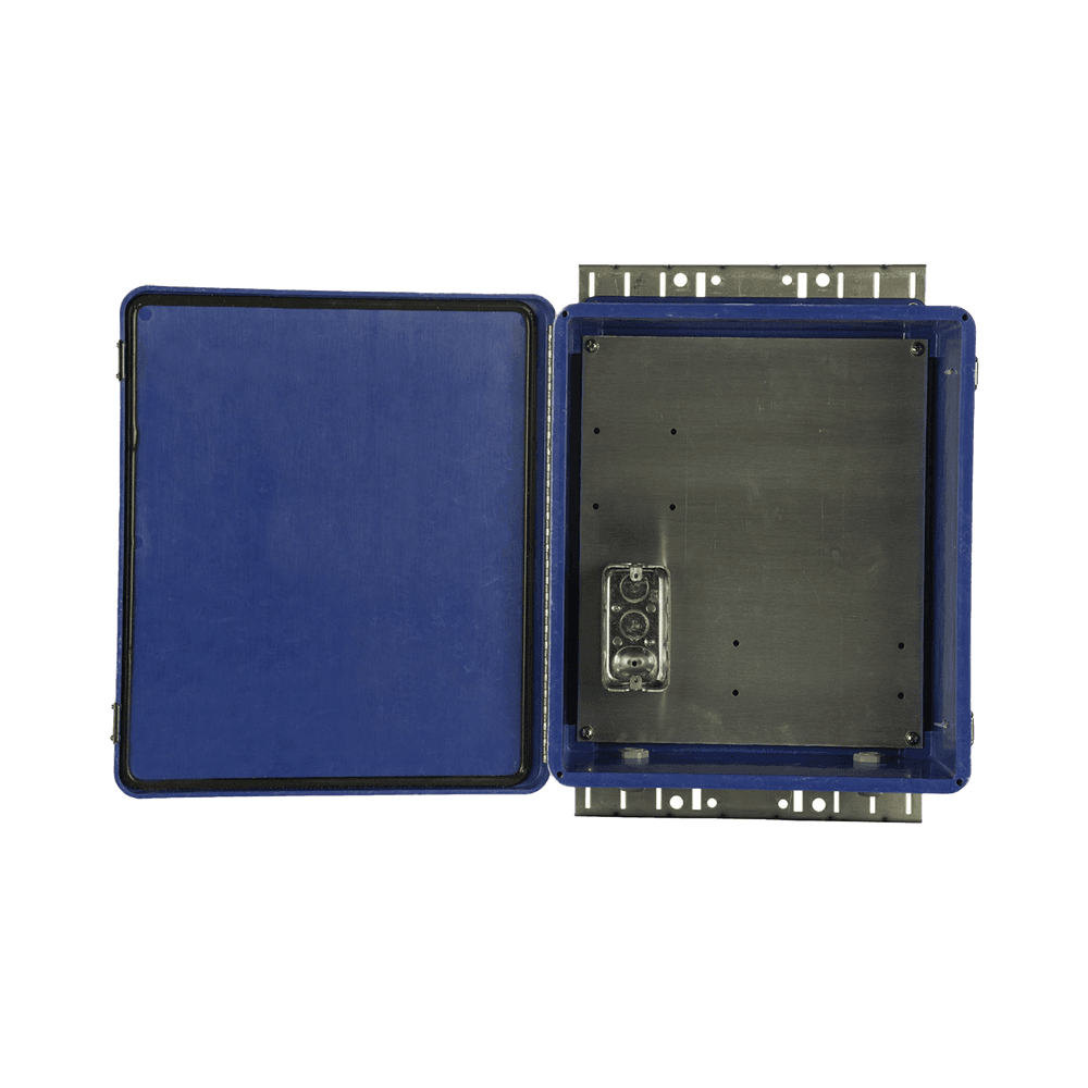 Gabinete de Seguridad para Wireless, NEMA 4X, IP66, de 356 x 305 x 152 mm, Color Azul