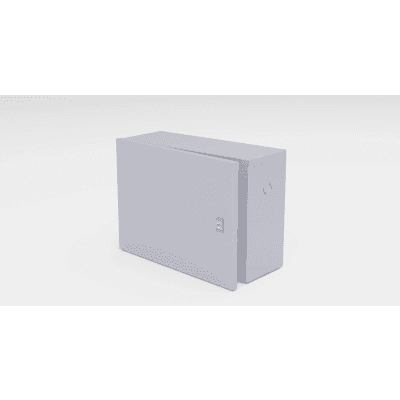 Gabinete para instalación de 1 Batería , Fabricado en Lámina Galvanizada, Accesorios para poste (No incluidos)