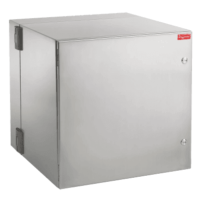 Gabinete Industrial ProTek de Puerta Sólida, Protección NEMA Tipo 4/4X/12, Abatible, Fabricado en Acero Inoxidable SS304, 12 UR, Color Gris Claro