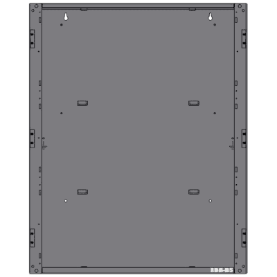 Gabinete de 2 Niveles / para Panel N16X / Serie INSPIRE de NOTIFIER / Color Negro