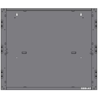 Gabinete de 1 Niveles / para Panel N16X / Serie INSPIRE de NOTIFIER / Color Negro