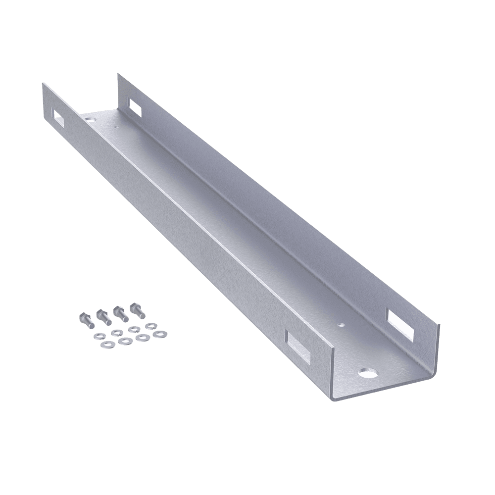 Montaje de Poste Para Gabinetes OSP ComLine de 1200 mm de alto (25 UR), De Aluminio, Color Negro