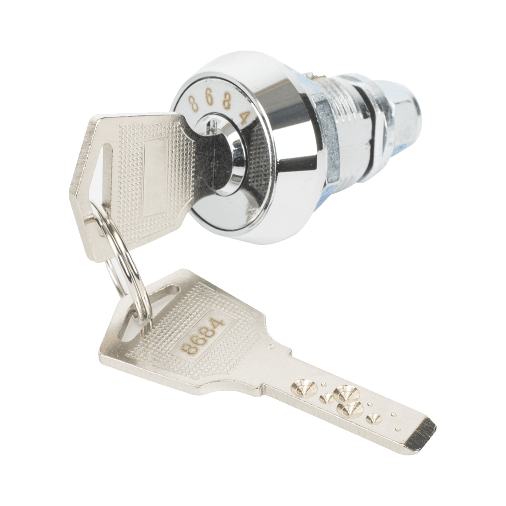 Chapa de Cañon Chico para Gabinete Metálico, (Llave única)