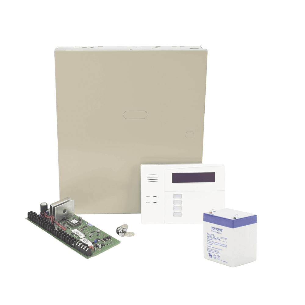 Kit de Panel de Alarma VISTA48LA con Gabinete, Teclado programador y Batería