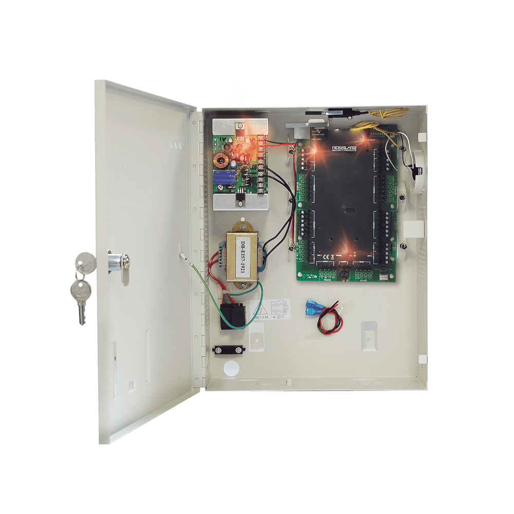 Controlador de Acceso para 2 Lectoras / 30,000 Tarjetas / Incluye Gabinete y Fuente de Alimentación