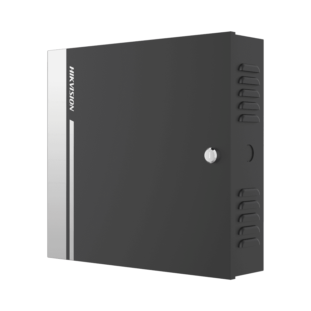 Controlador de Acceso para 2 Puertas y 4 Lectores Wiegand o RS485 / Incluye Gabinete y Fuente de Alimentación 12Vcc/8A / Soporta Batería de Respaldo / Wiegand y RS-485 / 10,000 Tarjetas