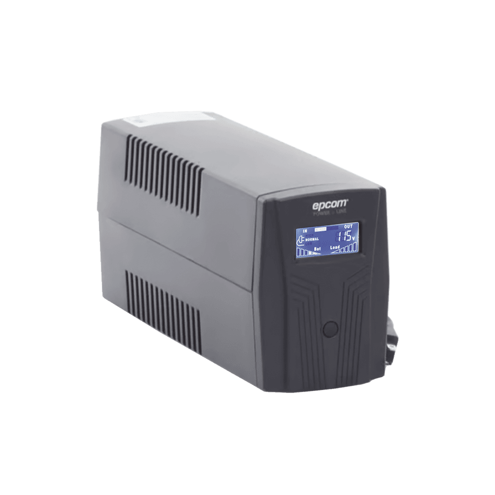 UPS de 600VA/360W / Topología Línea Interactiva / Entrada y Salida 120 Vca / Clavija NEMA 5-15P / 4 Tomas NEMA 5-15R