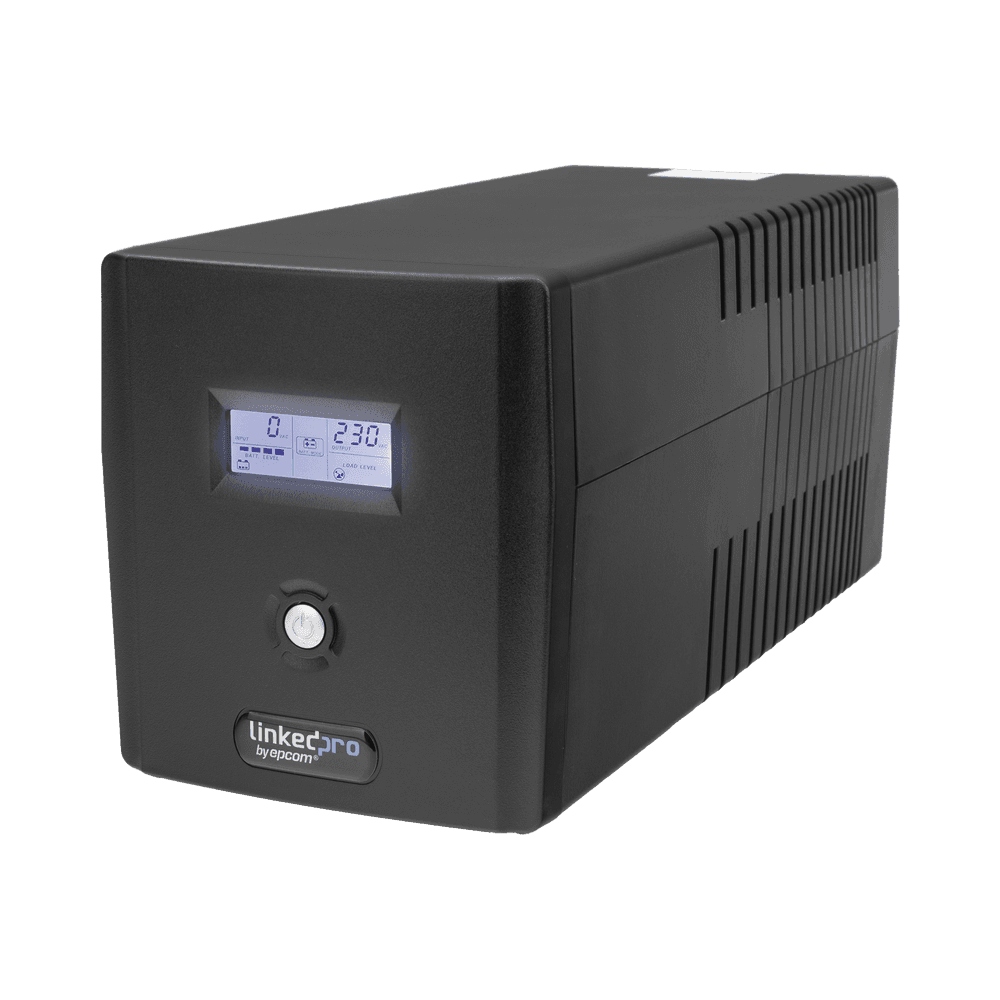 UPS 1200VA/720W Pantalla LCD / Línea Interactiva 120Vca / 6 tomas 5-15R (4 Respaldadas) / Regulación de Voltaje / Protección RJ45