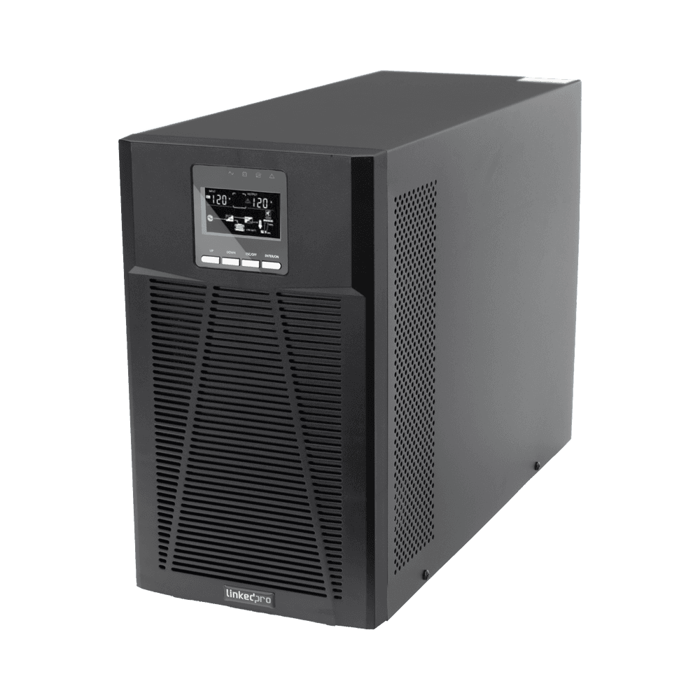UPS 2000VA/1800W Online Doble Conversión /Pantalla LCD / 4 tomas 5-15R / Regulación de Voltaje / Protección RJ45