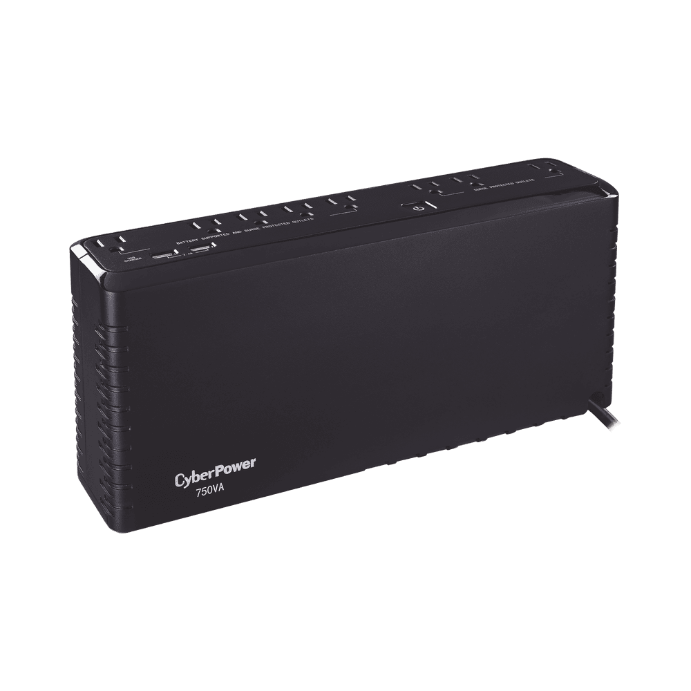 UPS de 750 VA/375 W, Topología Standby, Entrada 120 Vca NEMA 5-15P, de Escritorio, Con 8 Tomas NEMA 5-15R