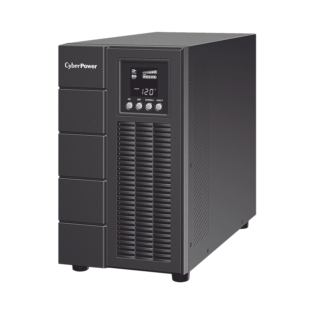 UPS de 3000 VA/2700 W, Online Doble Conversión, Entrada 120 Vca NEMA L5-30P, Onda Senoidal Pura, Tipo Torre, Con 6 Tomas NEMA 5-20R y 1 Block Hardwired