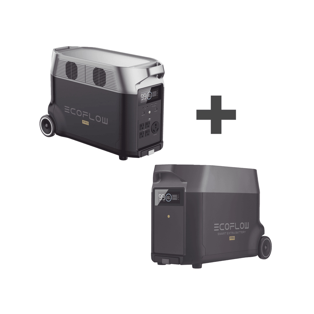 Kit de Estación de Energía Portátil 3600Wh + Batería Externa 3600Wh (7200Wh)