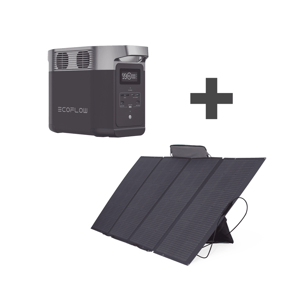 Kit de Estación de Energía Portátil 1024Wh + Panel Solar Flexible 400W