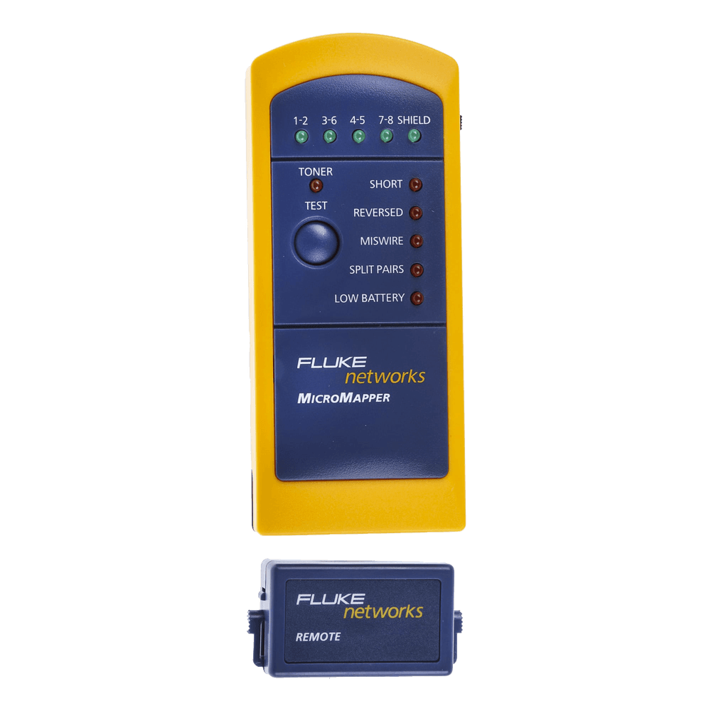 Probador de Mapa de Cableado MicroMapper, para Verificar Rápida y Fácilmente la Integridad del Cableado de Par Trenzado de Ethernet