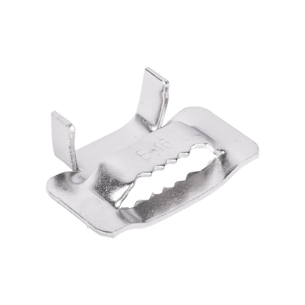 Hebillas PanSteel™ de Acero Inoxidable 201, Para Uso con Fleje ESW16T76-CR2 de 5/8, Paquete de 100pz