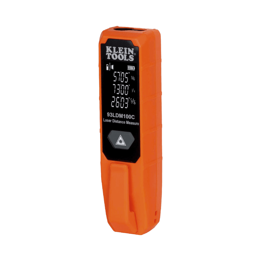 Medidor Compacto Láser de Distancias. Rango: 5.1 cm a 30.5 m / Opción cm o pulg. o Combinado / Clip para Bolsillo.