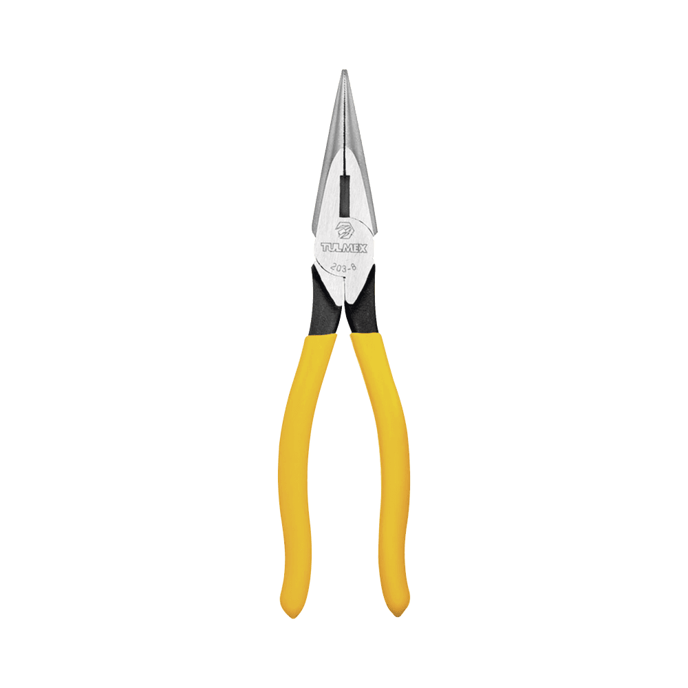 Pinza de Punta Cónica con Corte para Trabajo Pesado de 8 Pulgadas.