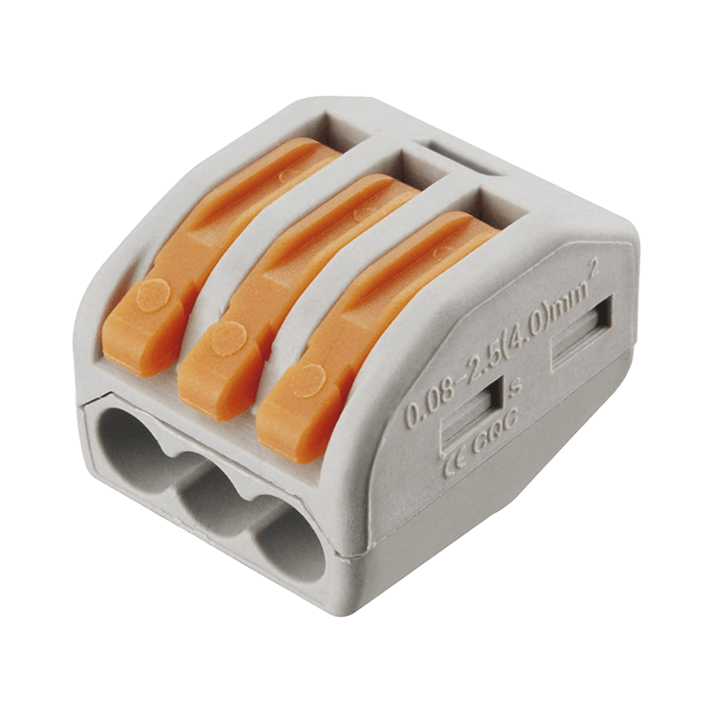 Conector Compacto para 1 Cable de Entrada 2 Cables de Salida / Cables Compatibles 12AWG-28AWG
