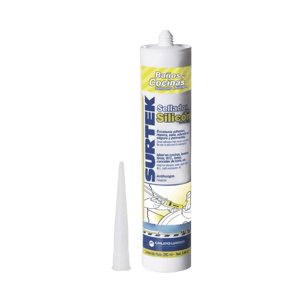 Silicón Para Baños y Cocinas /Color Blanco / Contenido 280 ml.