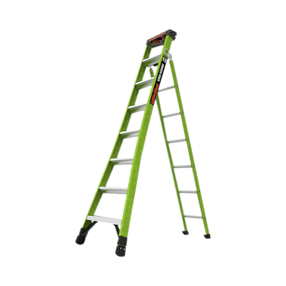 Escalera de Tijera 3 en 1 de 2.44 Metros, Fibra de Vidrio (SKU13908-001). Hecha en E.U.A. (Versión 2.0)