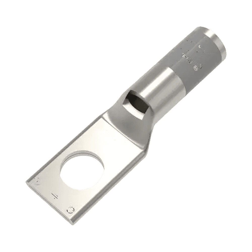 Zapata Terminal de Compresión BURNDY para Tornillo de 1/4" y Calibre 4 AWG / Barril Estándar.