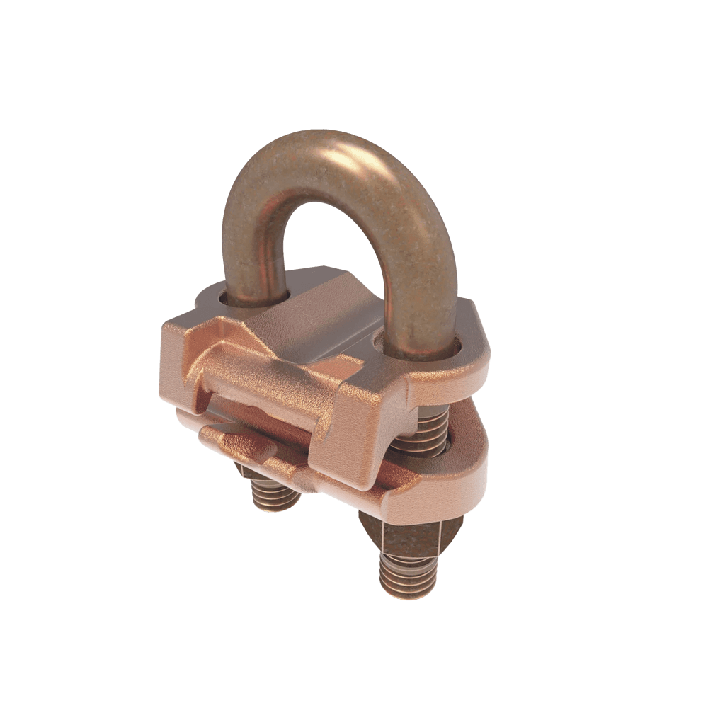 Conector Mecánico para Cable Calibre 2/0 AWG a 250 KCMIL / Paralelo o 90° a Tubo de 3/8" o Varilla de 5/8" - 3/4".